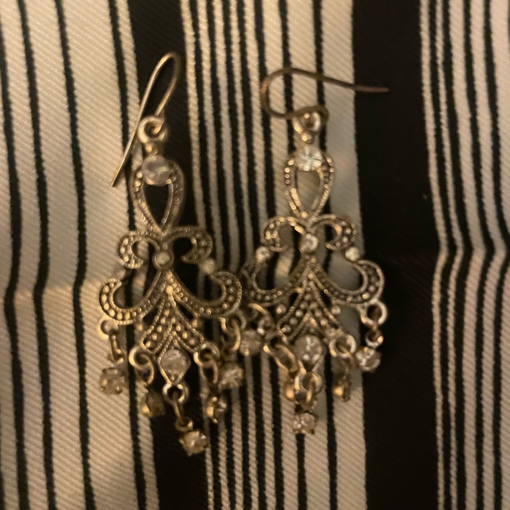 Elegant Gold Chandelier Earrings